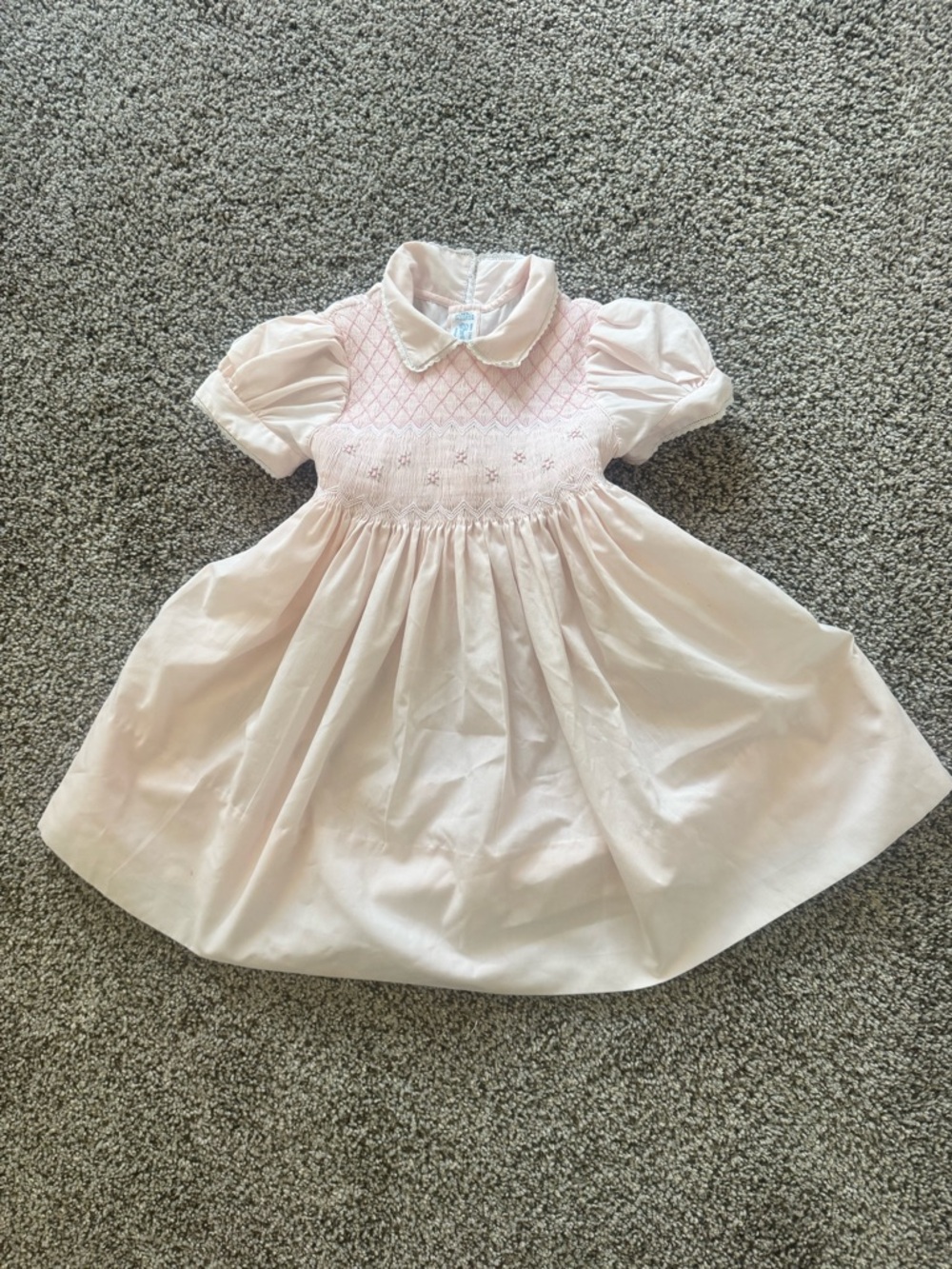 Feltman Brothers Vintage Girls Smocked Dress
